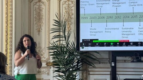 Apresentação do trabalho “Plano de Ação Estratégico da Sustentabilidade na UNICAMP”- Thalita Dalbelo